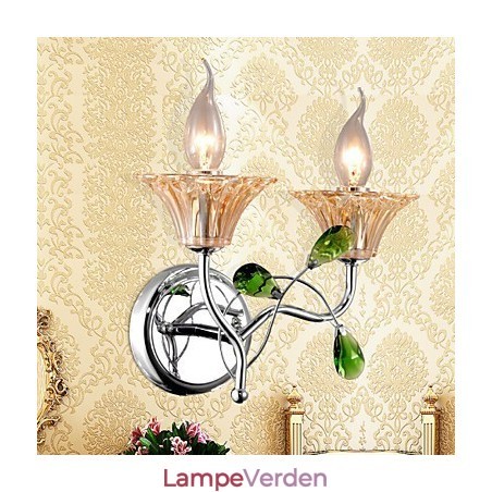 Væglamper Badeværelsesbelysning Stearinlys Væglamper Krystal Moderne Moderne Metal Væglamper Badeværelsesbelysning Stearinlys Væglamper Krystal Moderne Moderne Metal