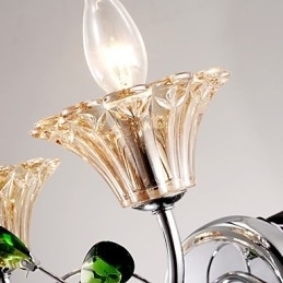 Væglamper Badeværelsesbelysning Stearinlys Væglamper Krystal Moderne Moderne Metal