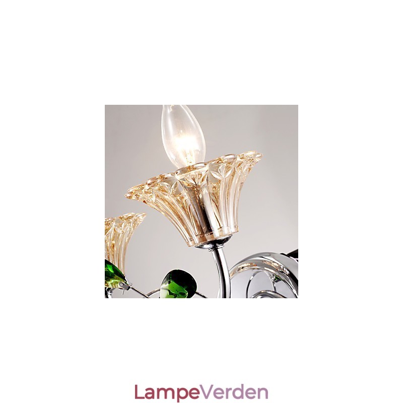 Væglamper Badeværelsesbelysning Stearinlys Væglamper Krystal Moderne Moderne Metal