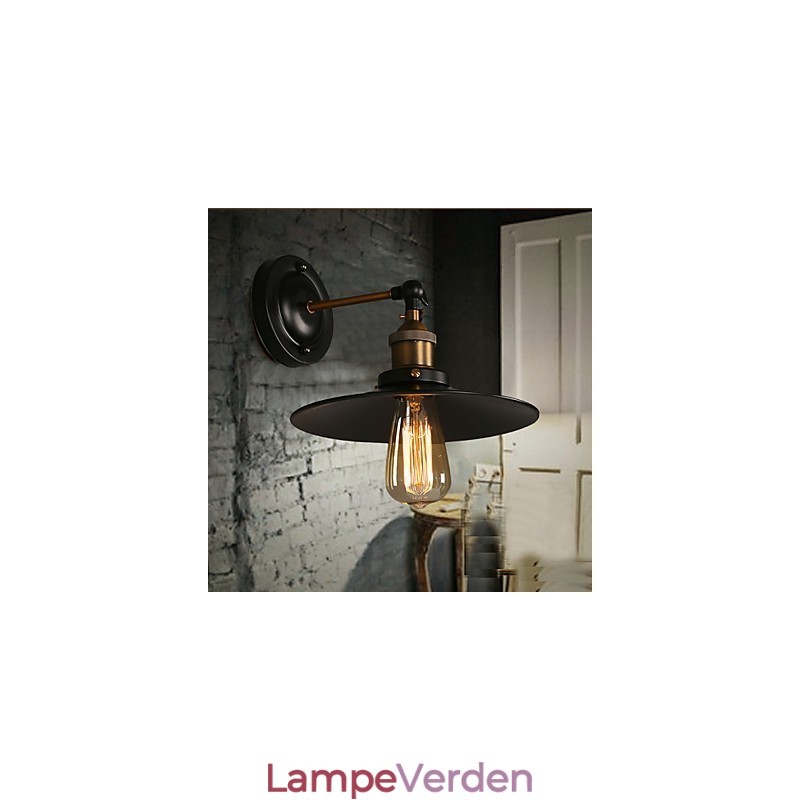 Creative Nordic Light Single Head Black Paraply Wall Lamp Restoring Ancient Ways Light