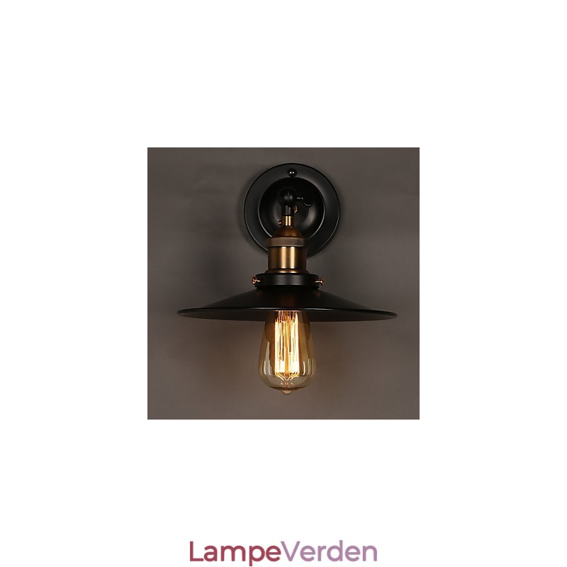 Creative Nordic Light Single Head Black Paraply Wall Lamp Restoring Ancient Ways Light