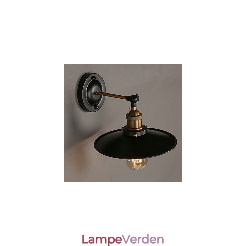 Creative Nordic Light Single Head Black Paraply Wall Lamp Restoring Ancient Ways Light