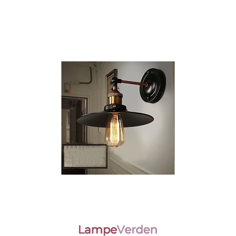 Creative Nordic Light Single Head Black Paraply Wall Lamp Restoring Ancient Ways Light