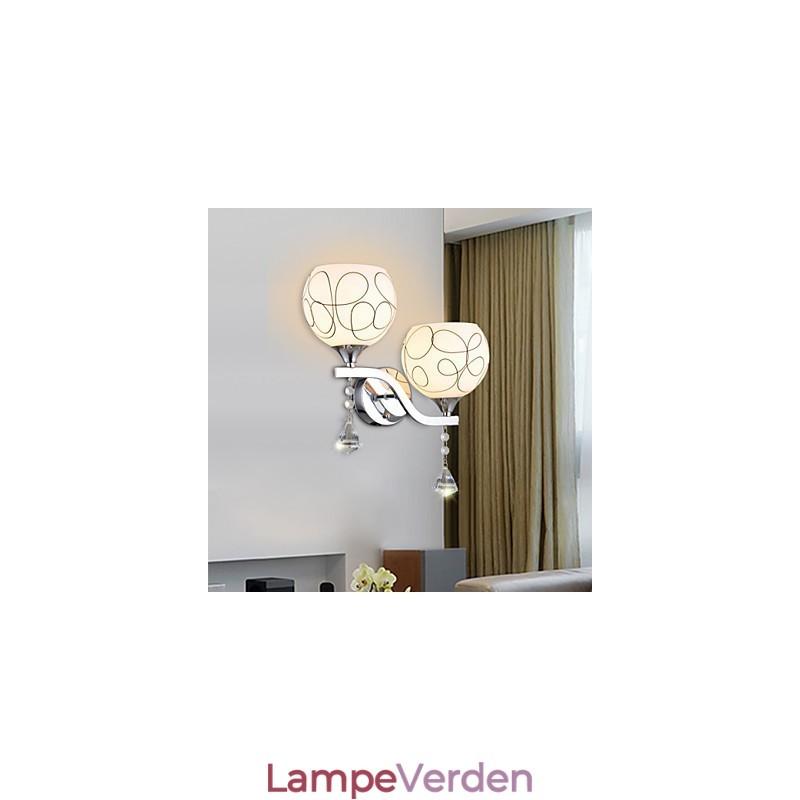 Kreativt moderne og kontraheret kreativt krystalvæglampelys