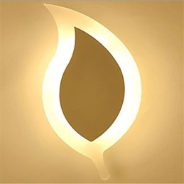 Creative Simple Fashion ModernAcryl Contracted Wall Lamp Alloy Small Leaves Light