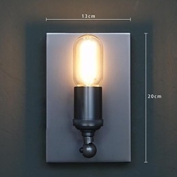 Indgået og kreativt land industriel vindgendannelse af gamle måder Edison væglampe lys