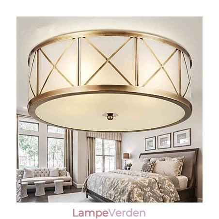 Traditionel Klassisk Rustik Lodge Messing Metal Flush Mount Traditionel Klassisk Rustik Lodge Messing Metal Flush Mount