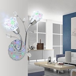 Kreative blomster Moderne og kontraheret kreative krystal væglampe lys