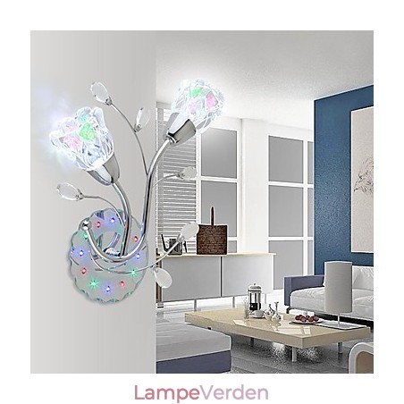 Kreative blomster Moderne og kontraheret kreative krystal væglampe lys Kreative blomster Moderne og kontraheret kreative krystal væglampe lys