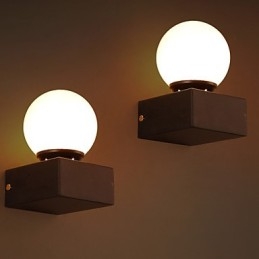 Ball Loft Kreativ Væglampe Smedejern Væglampe Gendannelse Ancient Ways Lights