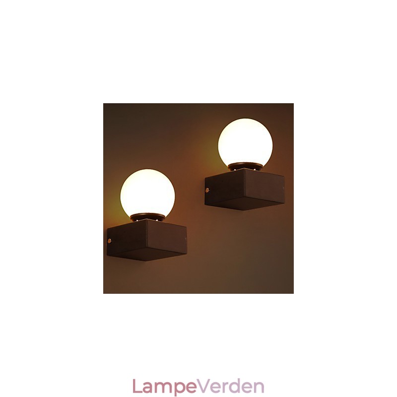Ball Loft Kreativ Væglampe Smedejern Væglampe Gendannelse Ancient Ways Lights