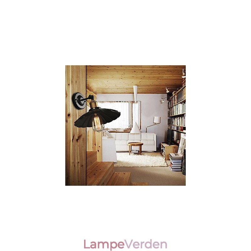 Ccreative Staircase Restoring Ancient Ways Single Head Black Dress Smedejernsvæglampe