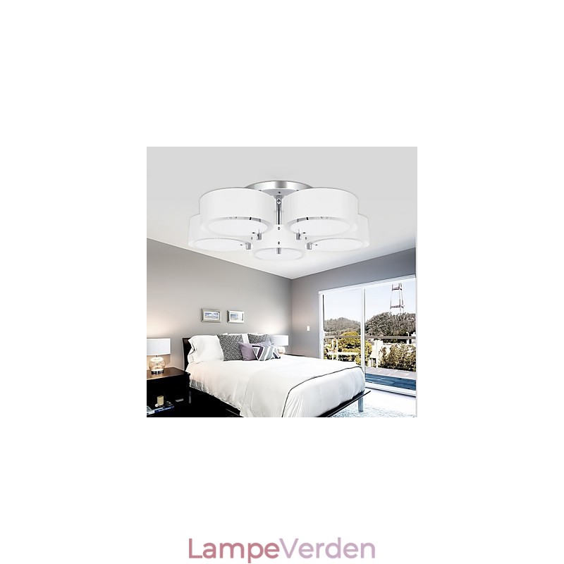 Flush Mount Modern Contemporary 5 Lights Ceiling Light Metal