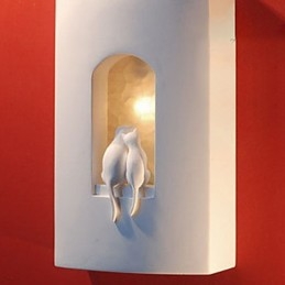 Mode Varmt Børneværelse Hængelys Creative Kitty Gips Væglampe Lys