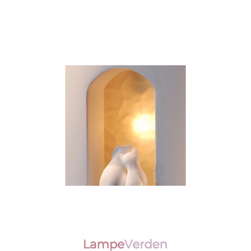 Mode Varmt Børneværelse Hængelys Creative Kitty Gips Væglampe Lys