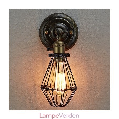 Vintage stil industriel åbning og lukning Light Wall Sconce Cage Lamp Loft Restoring Ancient Ways Væglampe Vintage stil industriel åbning og lukning Light Wall Sconce Cage Lamp Loft Restoring Ancient Ways Væglampe