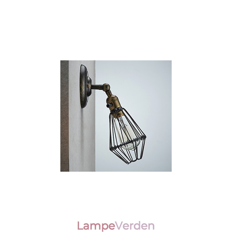 Vintage stil industriel åbning og lukning Light Wall Sconce Cage Lamp Loft Restoring Ancient Ways Væglampe
