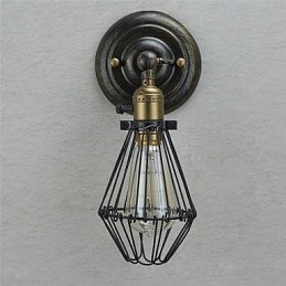 Vintage stil industriel åbning og lukning Light Wall Sconce Cage Lamp Loft Restoring Ancient Ways Væglampe