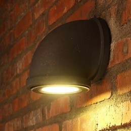 Loft Personlighed Vintage Bar Counter Vandrør Væglampe Spot Lys Lot Belysning Montering Trappe Balkon Lampe