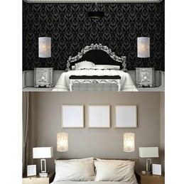 ALLE BLÅ Højkvalitetsdekoration af udskæringsmønstre eller design på træværksvæglampe