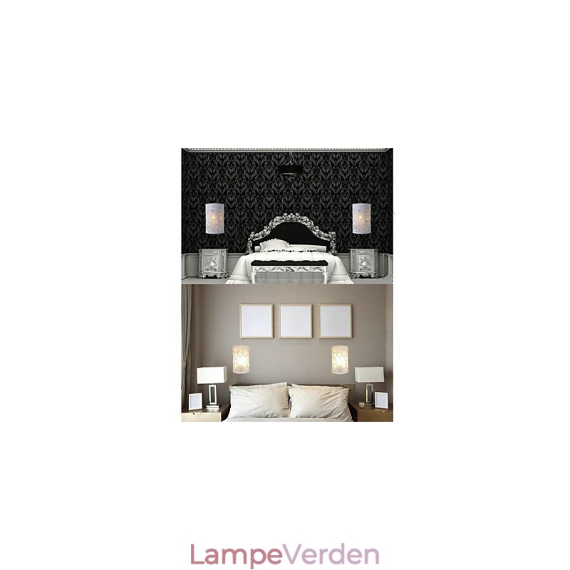 ALLE BLÅ Højkvalitetsdekoration af udskæringsmønstre eller design på træværksvæglampe