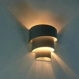 Højkvalitets moderne modedesign Spiral væglampe Kreativ væglampe