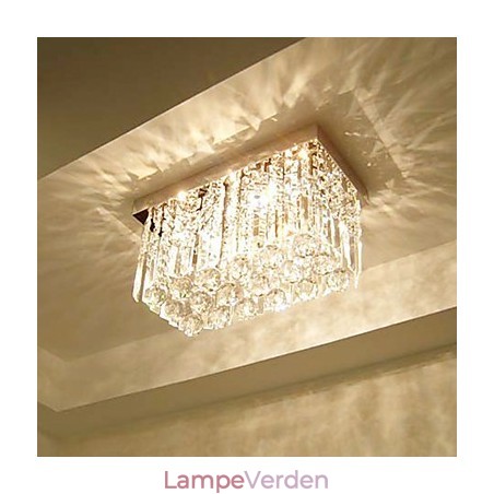 Moderne moderne Crystal Metal Flush Mount