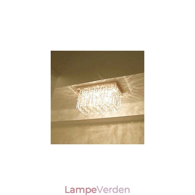 Moderne moderne Crystal Metal Flush Mount