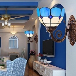 Europa Type Restoring Ancient Ways Væglampe Creative Mediterranean Glass Lights