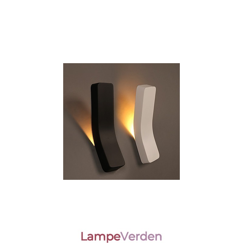 Kontrakteret og moderne kreative bøjet smedejernsvæglampe Power Lights