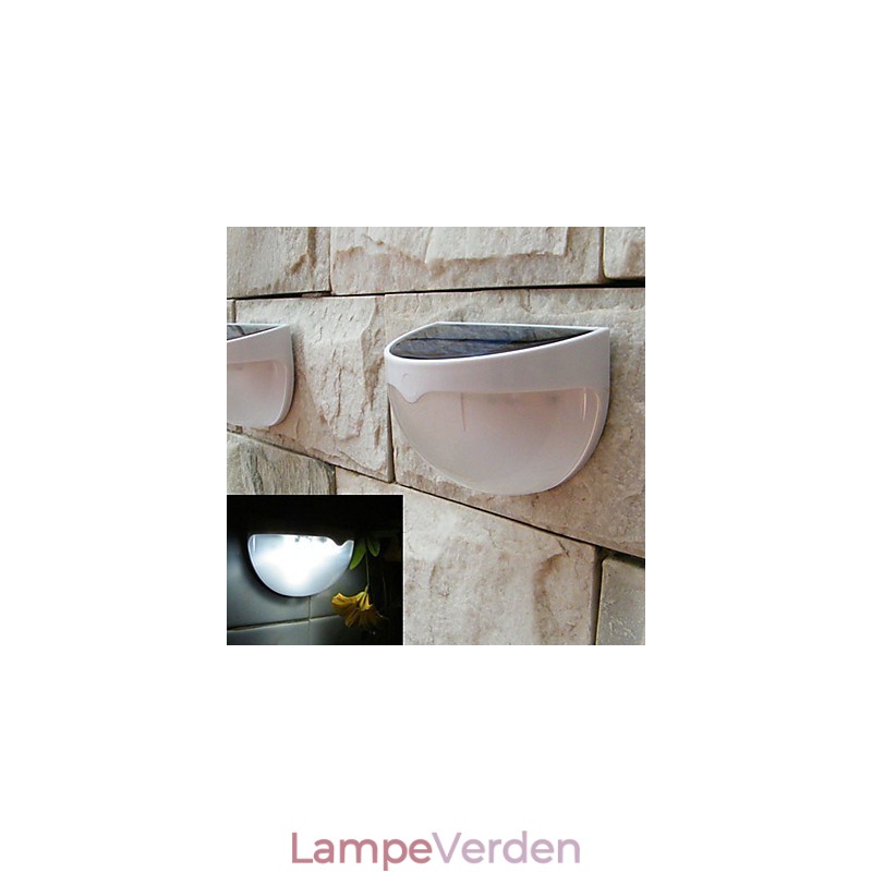 Solcelledrevet lampe udendørs havelys Automatisk sensor aktiveret solcellelys (hvid)