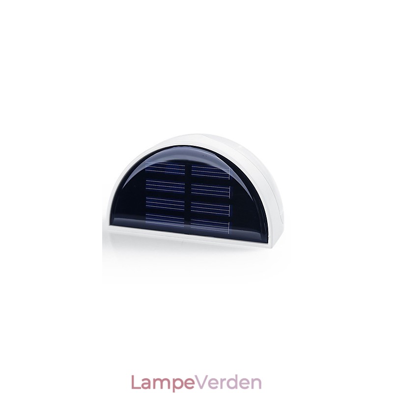 Solcelledrevet lampe udendørs havelys Automatisk sensor aktiveret solcellelys (hvid)