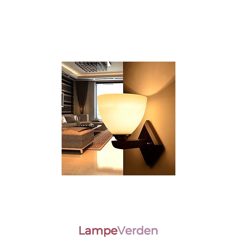 Væglampe Glas Varm moderne væglampe af hovedet af en seng lyser