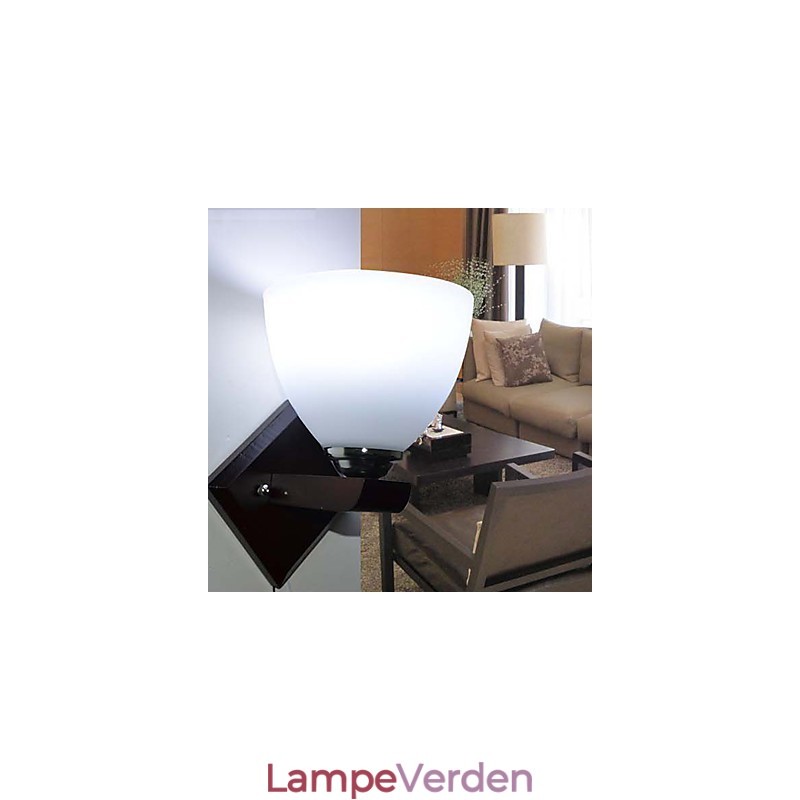 Væglampe Glas Varm moderne væglampe af hovedet af en seng lyser