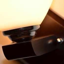 Væglampe Glas Varm moderne væglampe af hovedet af en seng lyser