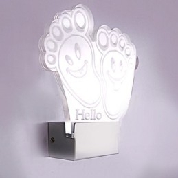 Akryl væglampe PVC-lampe Light Chip Modern Contemporary Metal