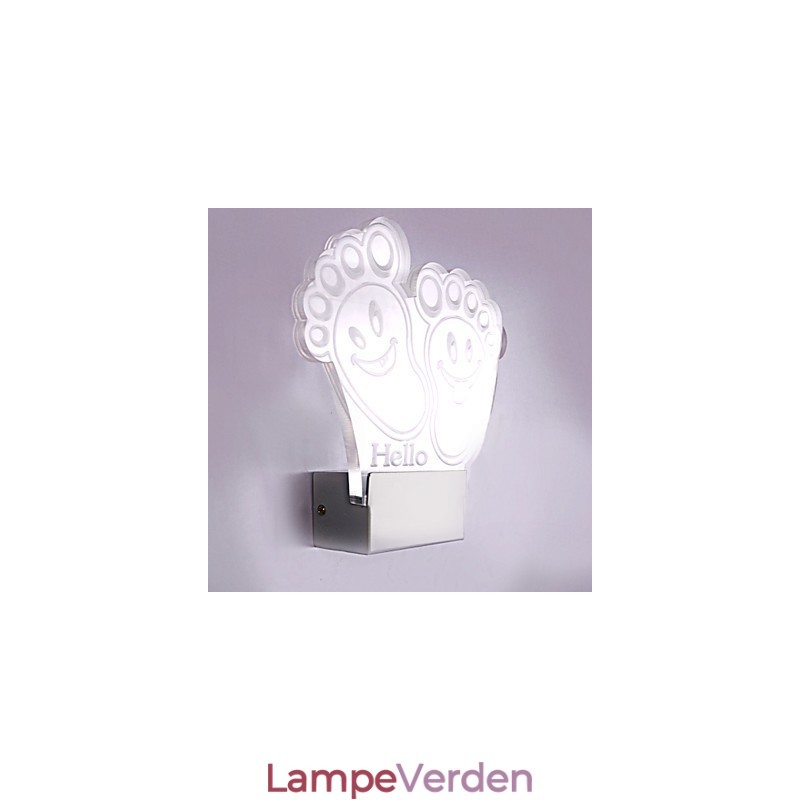 Akryl væglampe PVC-lampe Light Chip Modern Contemporary Metal