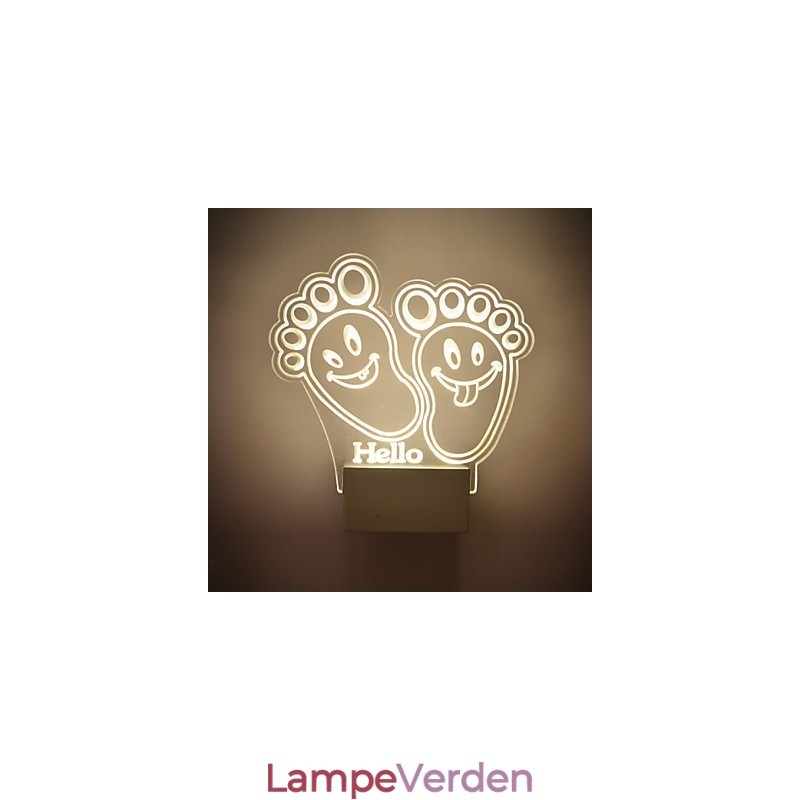 Akryl væglampe PVC-lampe Light Chip Modern Contemporary Metal
