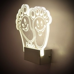 Akryl væglampe PVC-lampe Light Chip Modern Contemporary Metal