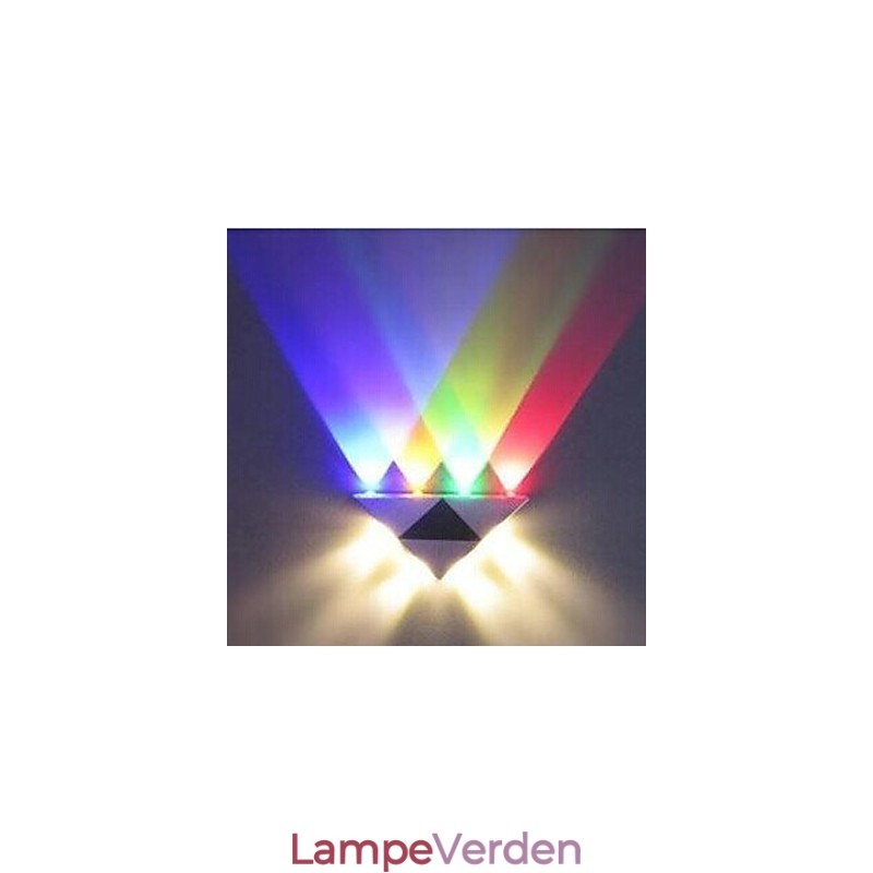 Multi T Farvetemperaturlampe Creative Bar Model Væglamper Metal
