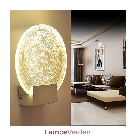 Væglamper PVC Lampe Lys Moderne Moderne Metal
