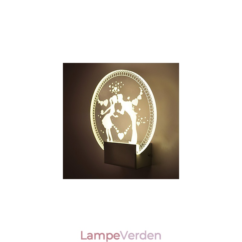 Akryl Væglampe PVC Lampe Lys Moderne Moderne Metal