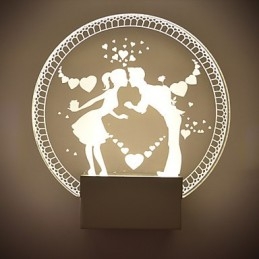Akryl Væglampe PVC Lampe Lys Moderne Moderne Metal