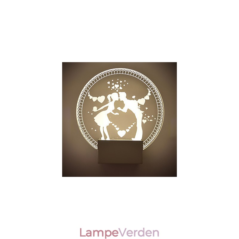 Akryl Væglampe PVC Lampe Lys Moderne Moderne Metal