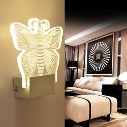 Akryl Væglampe PVC Lampe Lys Moderne Moderne Metal
