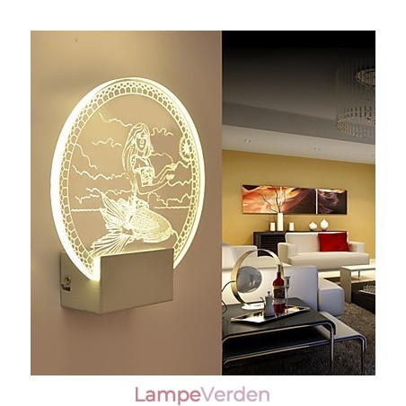 Akryl Væglampe PVC Lampe Lys Moderne Moderne Metal Akryl Væglampe PVC Lampe Lys Moderne Moderne Metal