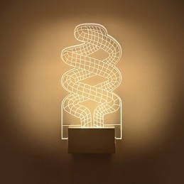 Akryl væglampe PVC-lampe Light Chip Modern Contemporary Metal