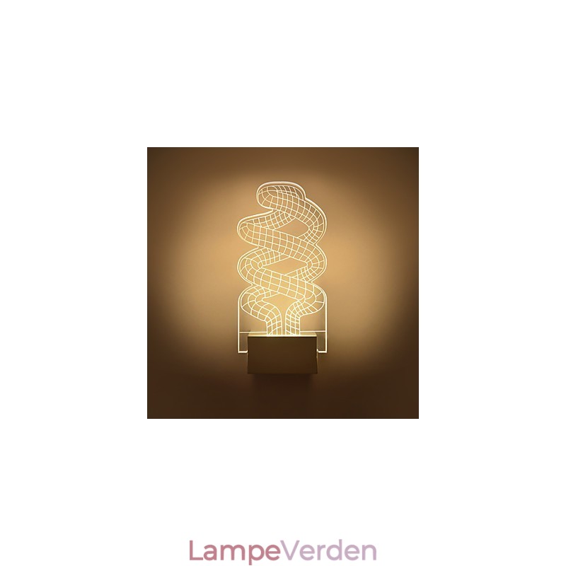 Akryl væglampe PVC-lampe Light Chip Modern Contemporary Metal