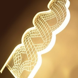 Akryl væglampe PVC-lampe Light Chip Modern Contemporary Metal