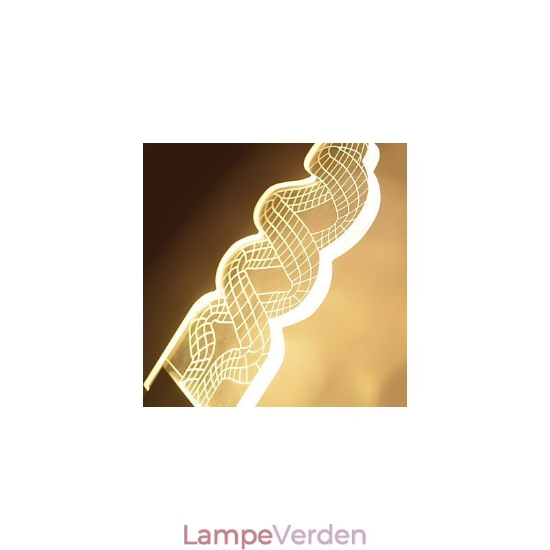 Akryl væglampe PVC-lampe Light Chip Modern Contemporary Metal